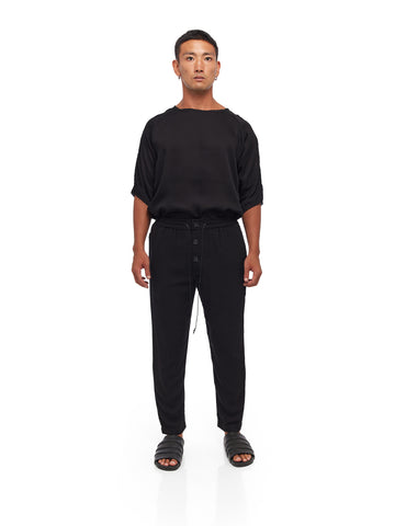 Blended Rayon-Linen Pants