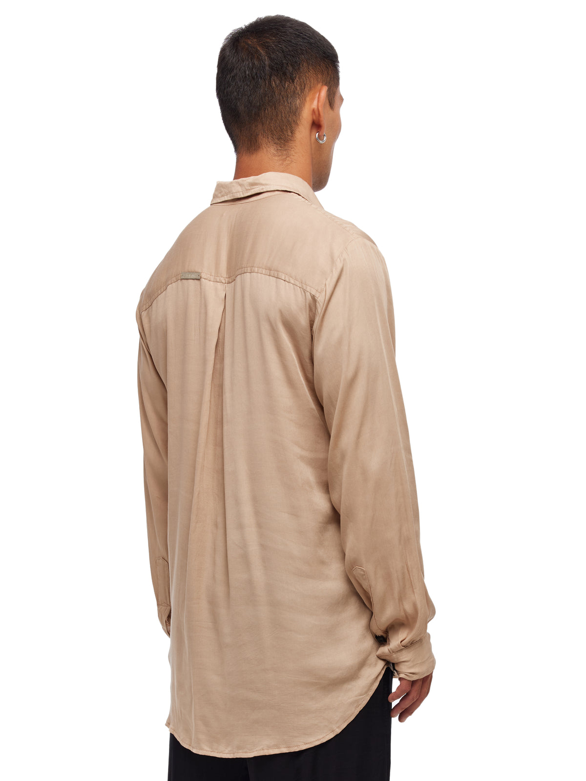 Draped Long Sleeve Shirt