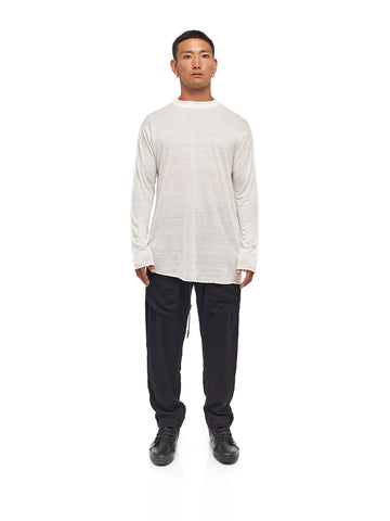 Asymmetry Linen Long Sleeve