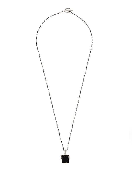 Black Onyx Silver Necklace