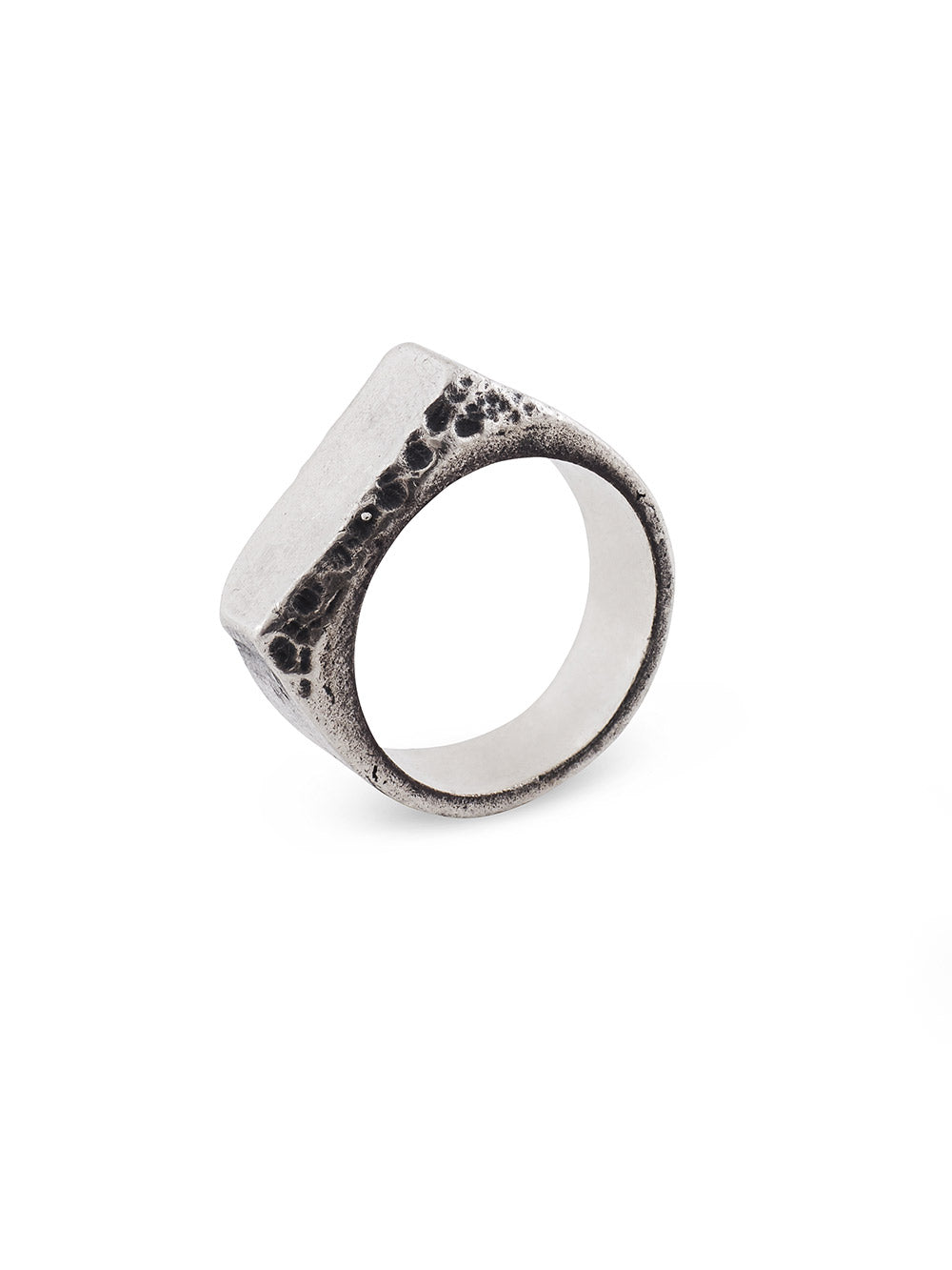 Eroded Stone Silver Ring