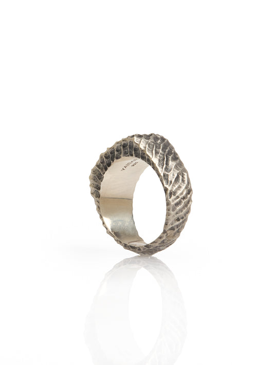 Textured Silver Ring