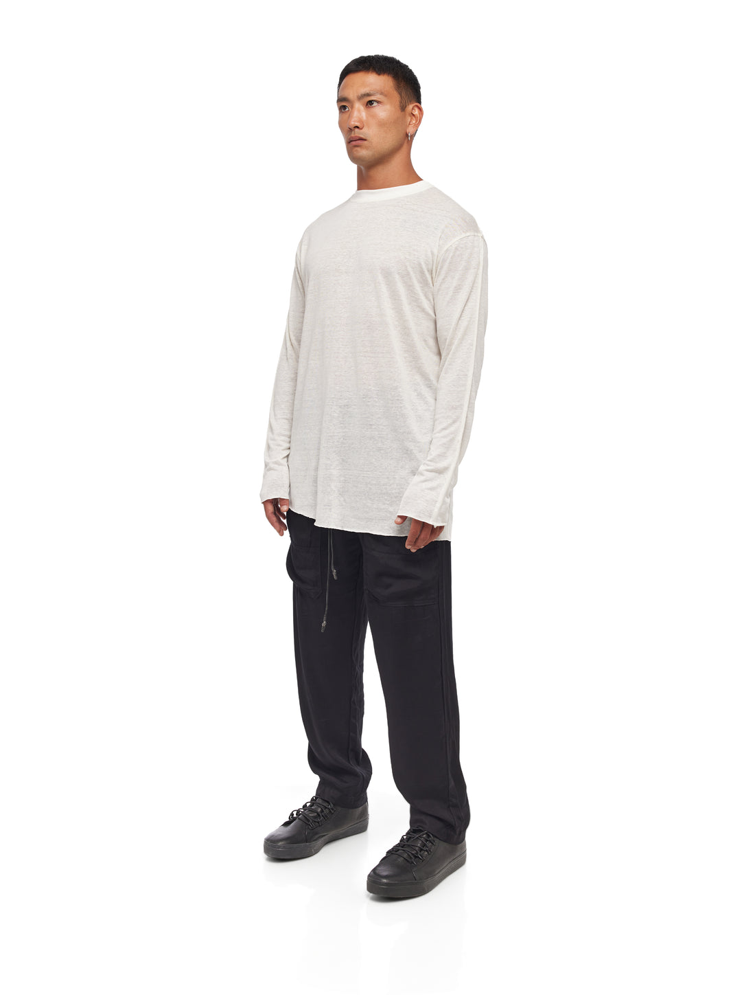 Asymmetry Linen Long Sleeve
