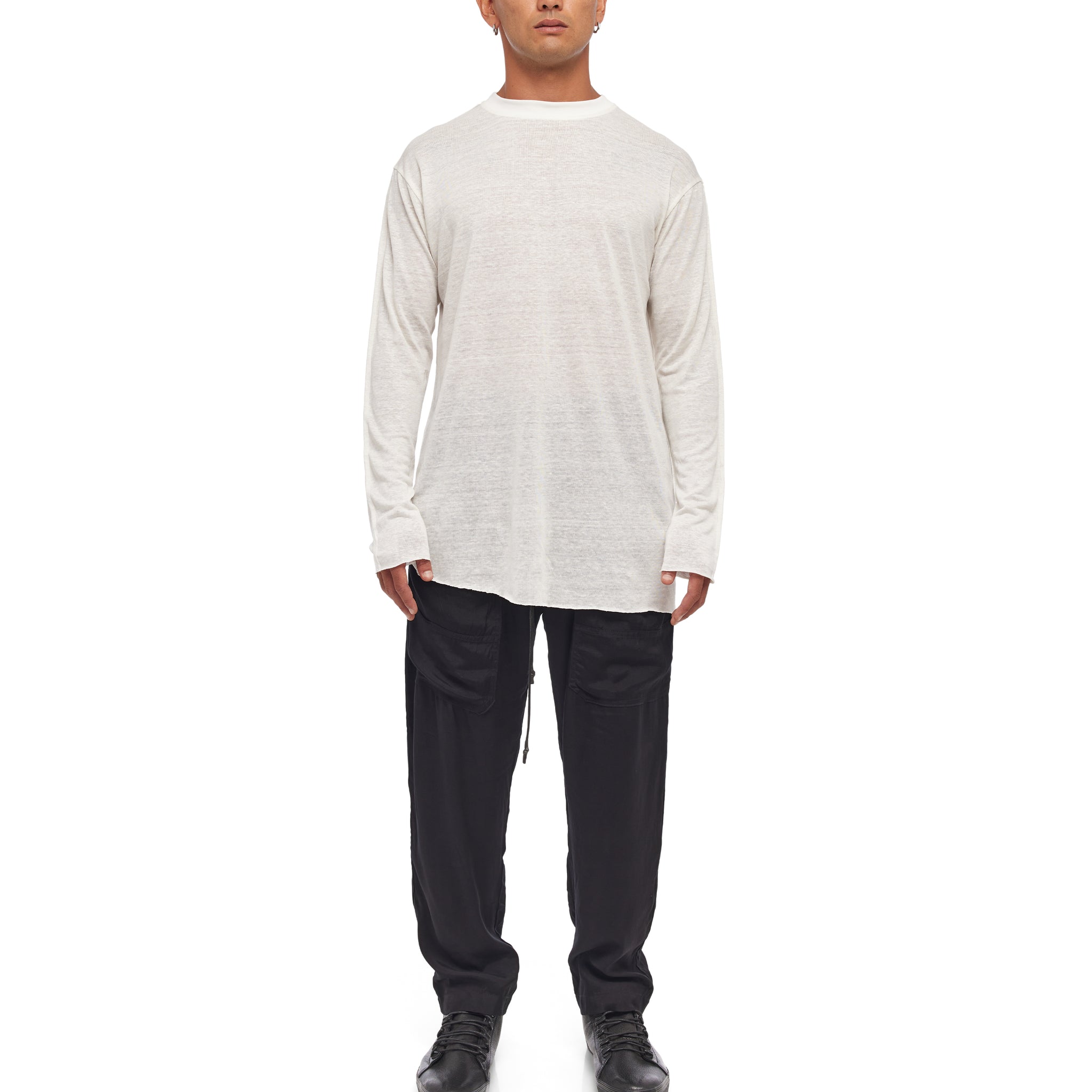 Asymmetry Linen Long Sleeve