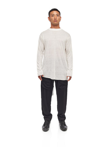 Asymmetry Linen Long Sleeve