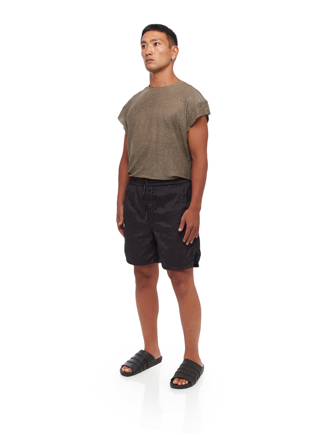 Black Parachute Shorts