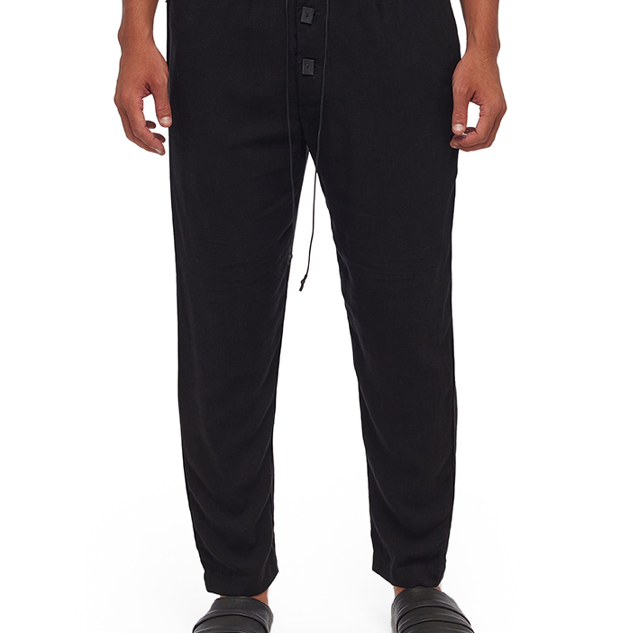 Blended Rayon-Linen Pants