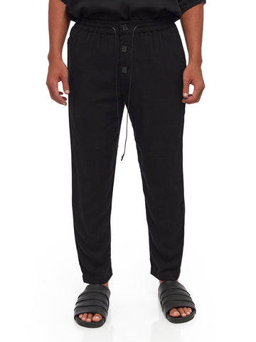 Blended Rayon-Linen Pants