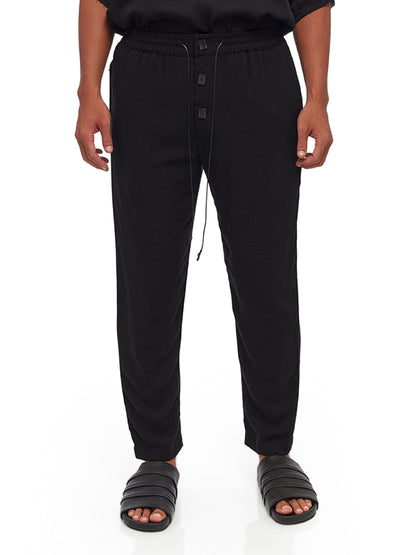 Blended Rayon-Linen Pants