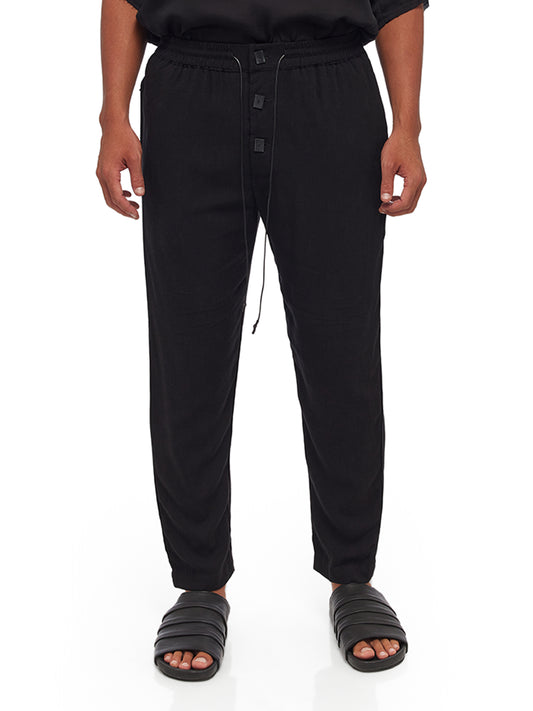 Blended Rayon-Linen Pants