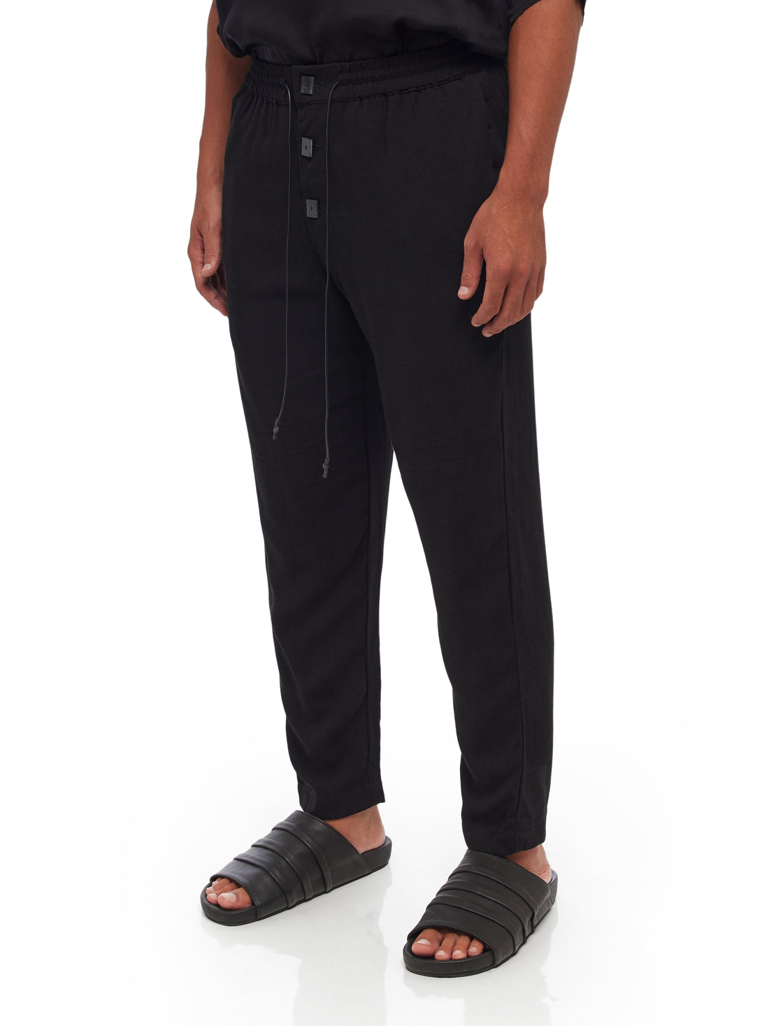 Blended Rayon-Linen Pants