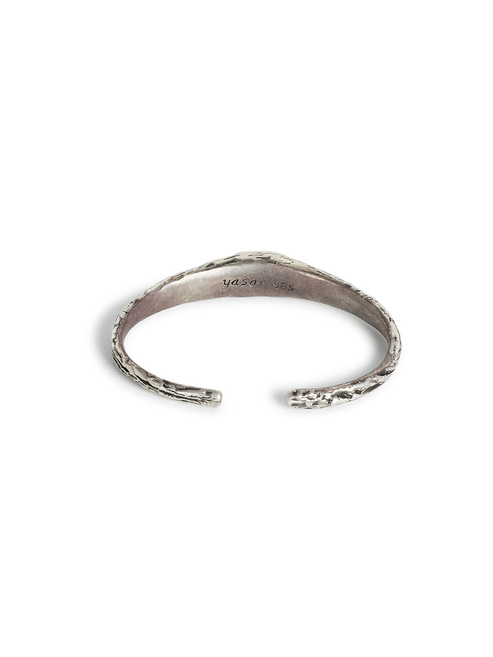 Hammered Silver with Onyx Bracelet