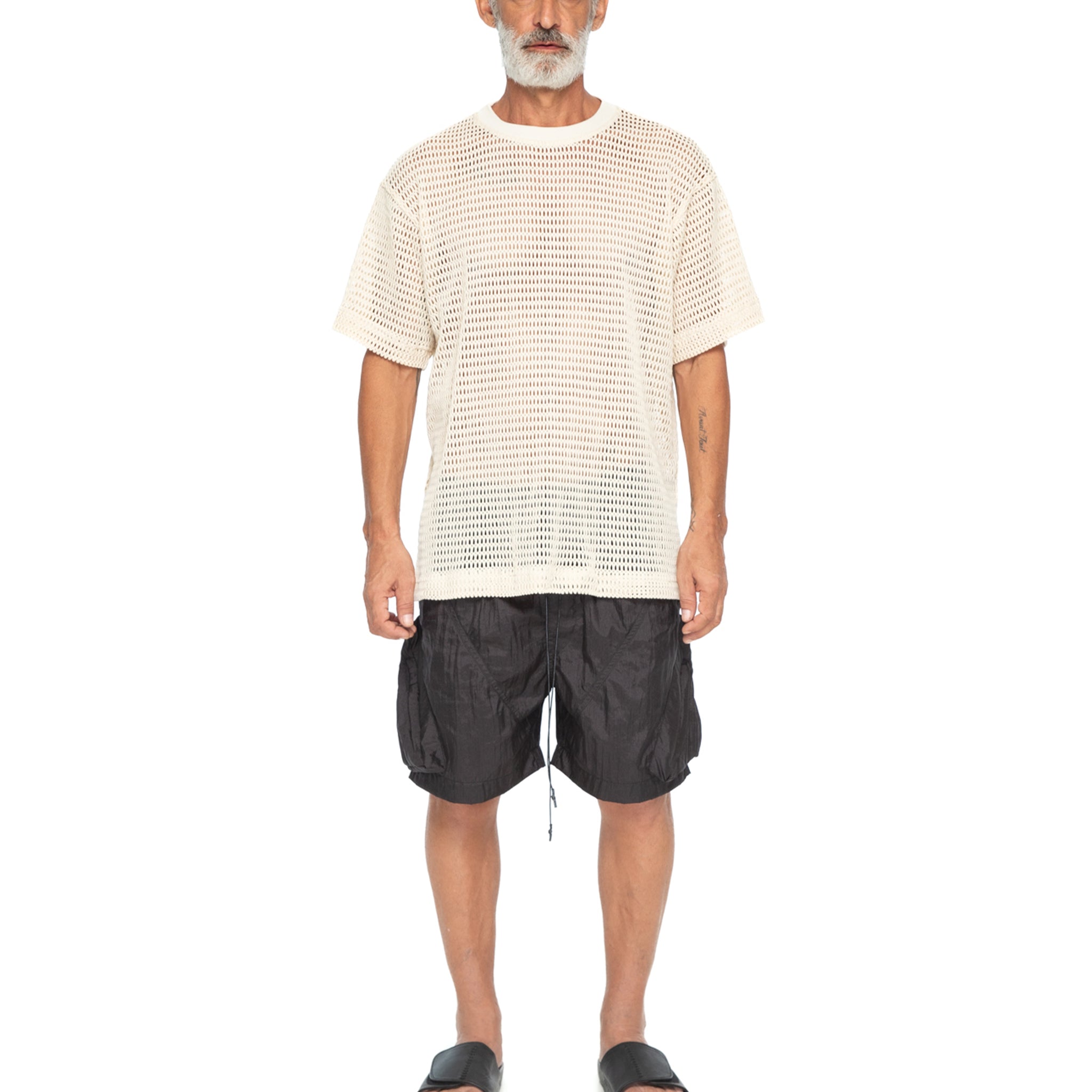 Cotton Mesh T-Shirt