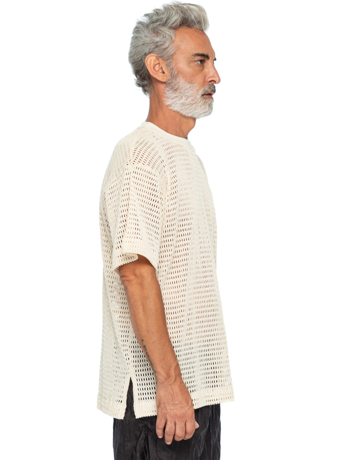 Cotton Mesh T-Shirt