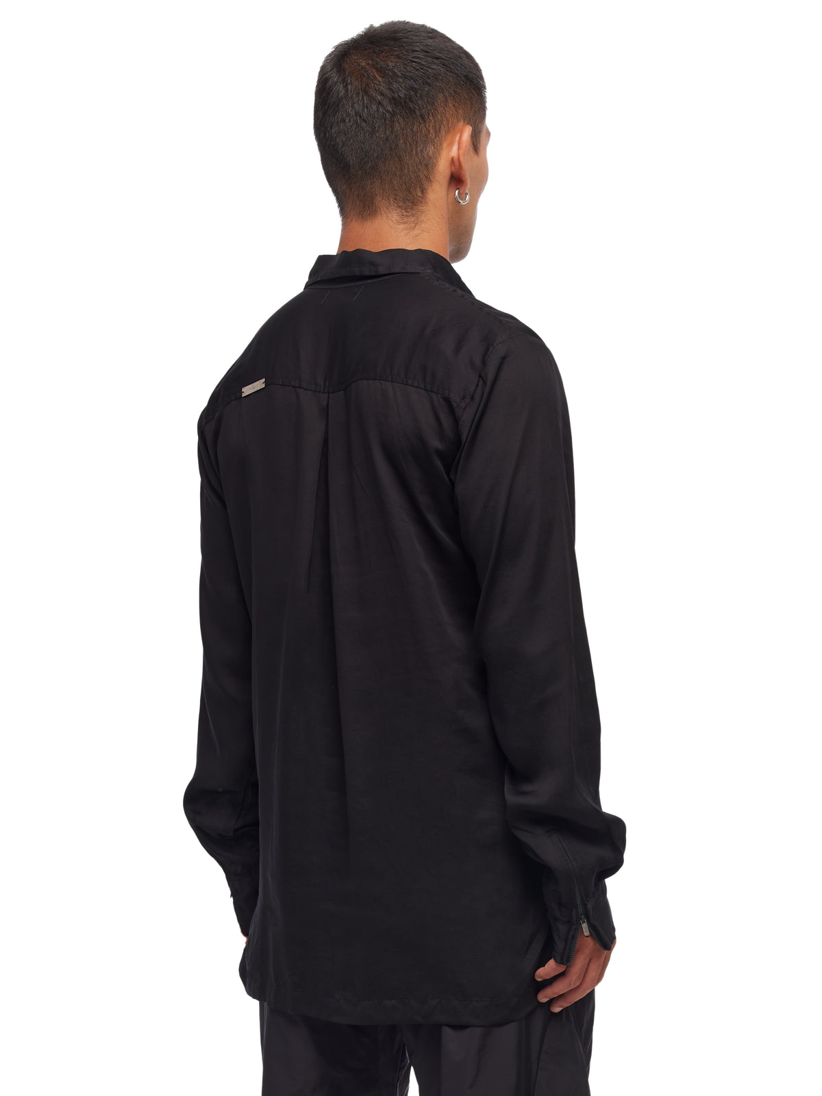 Draped Satin Long Sleeve