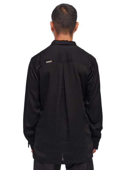 Draped Satin Long Sleeve