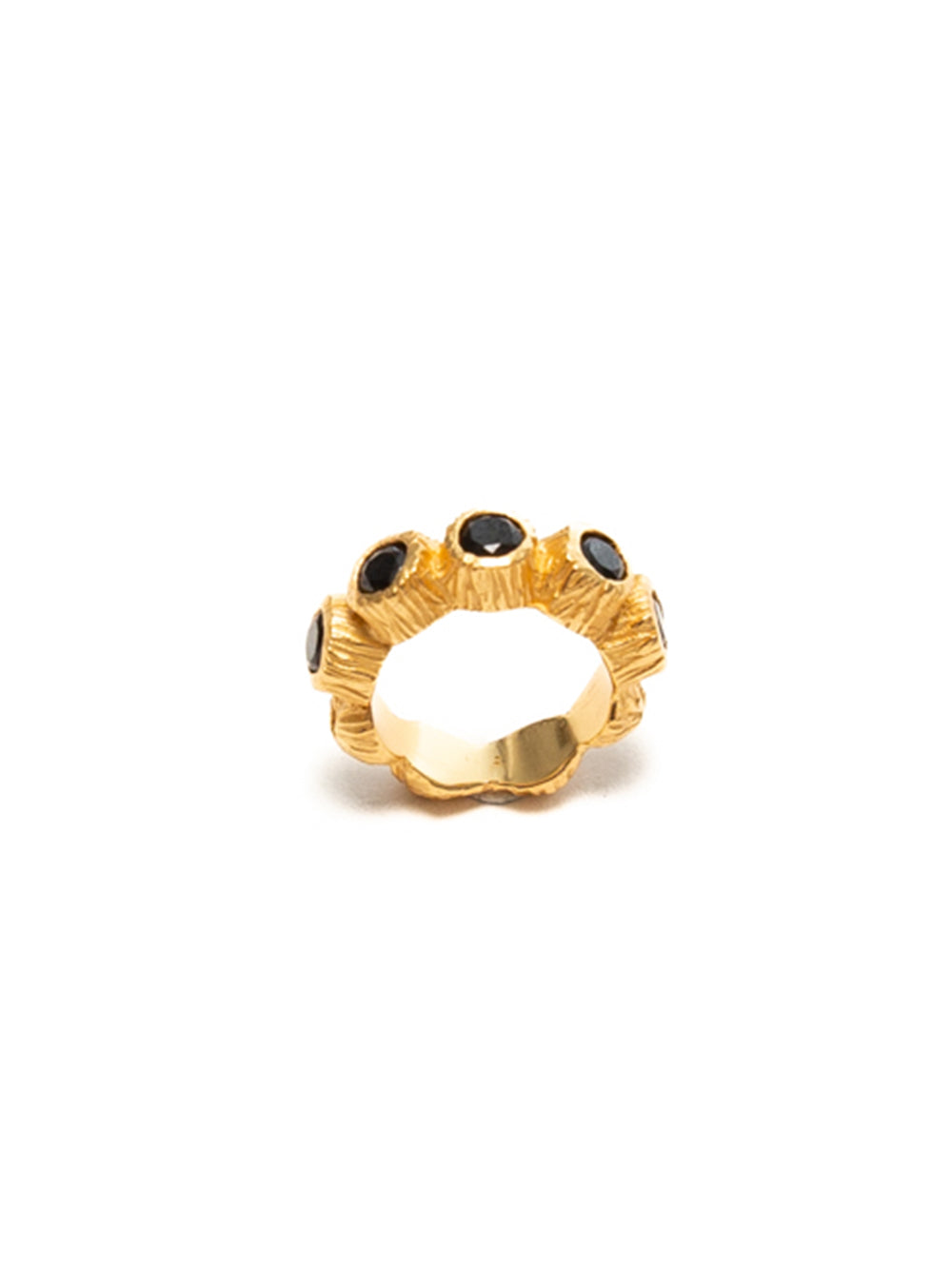 Gold-Plated Onyx Ring