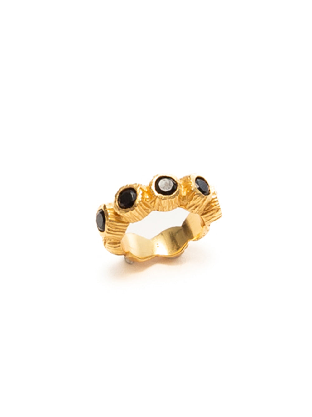 Gold-Plated Onyx Ring