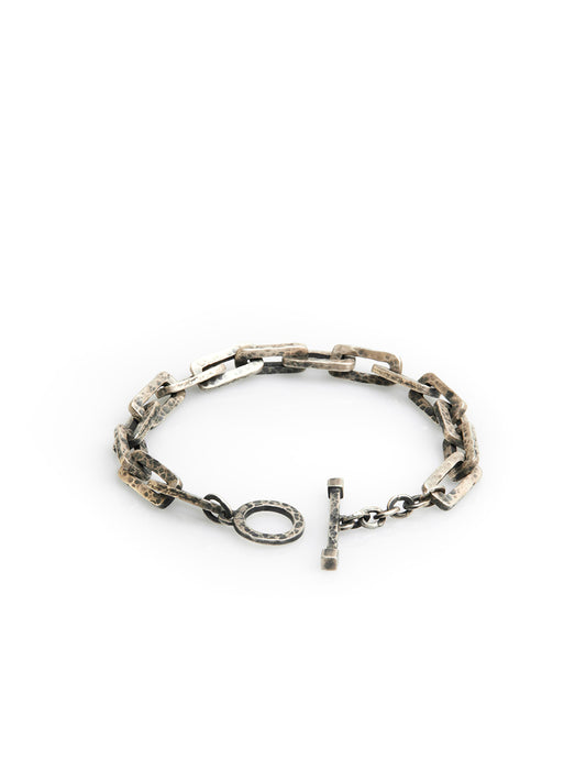 Hammered Silver Bracelet