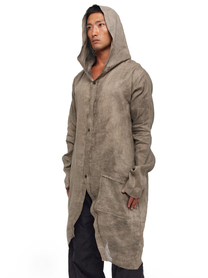 Linen Hooded Jacket