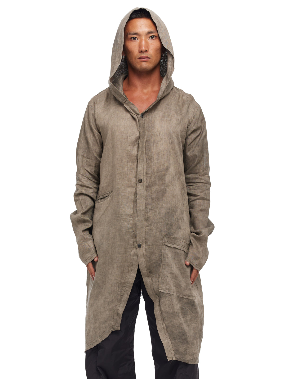 Linen Hooded Jacket