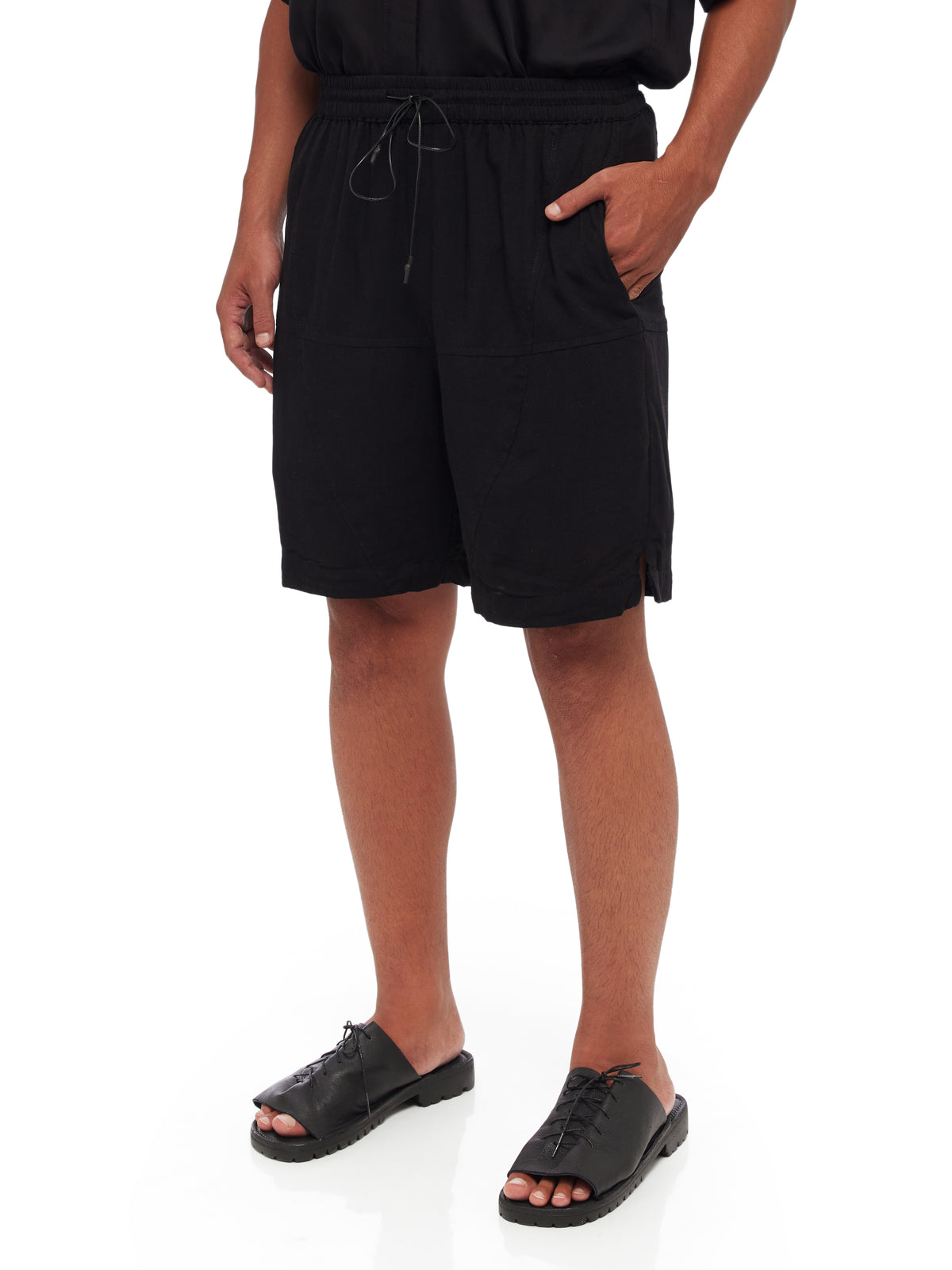 Knitted Drawstring Shorts