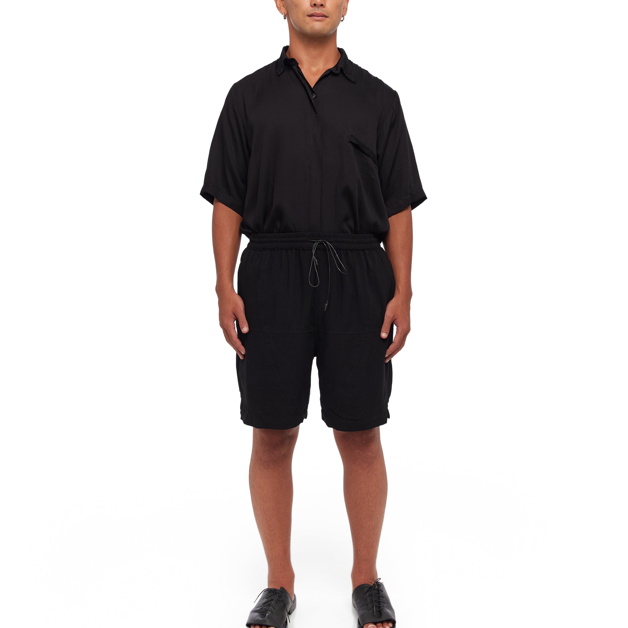 Knitted Drawstring Shorts