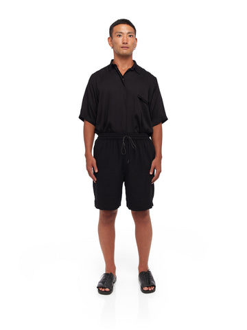 Knitted Drawstring Shorts