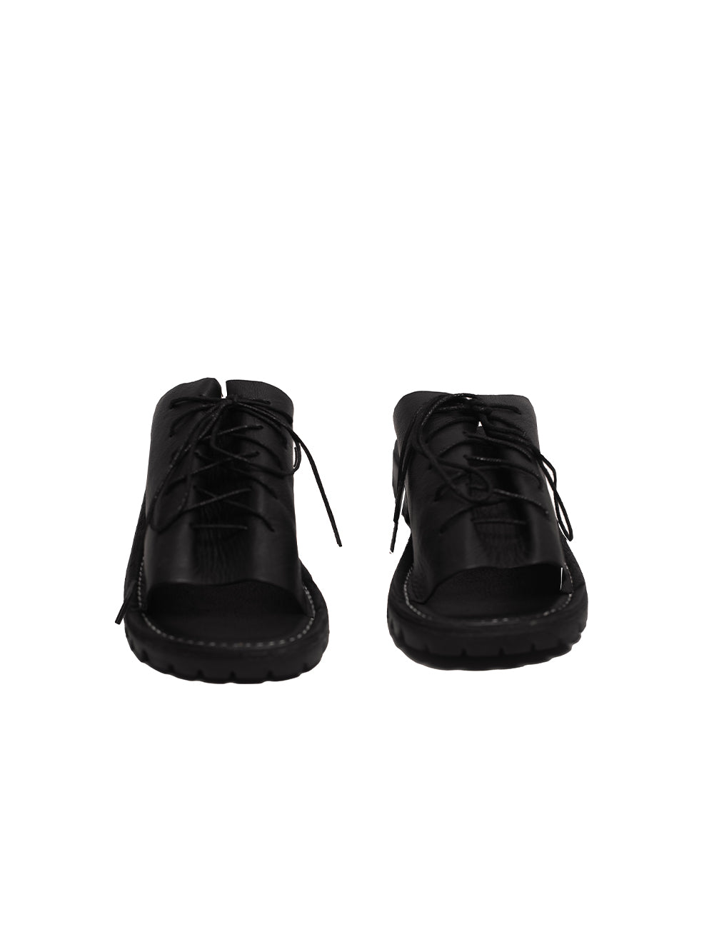 Lace Leather Slides