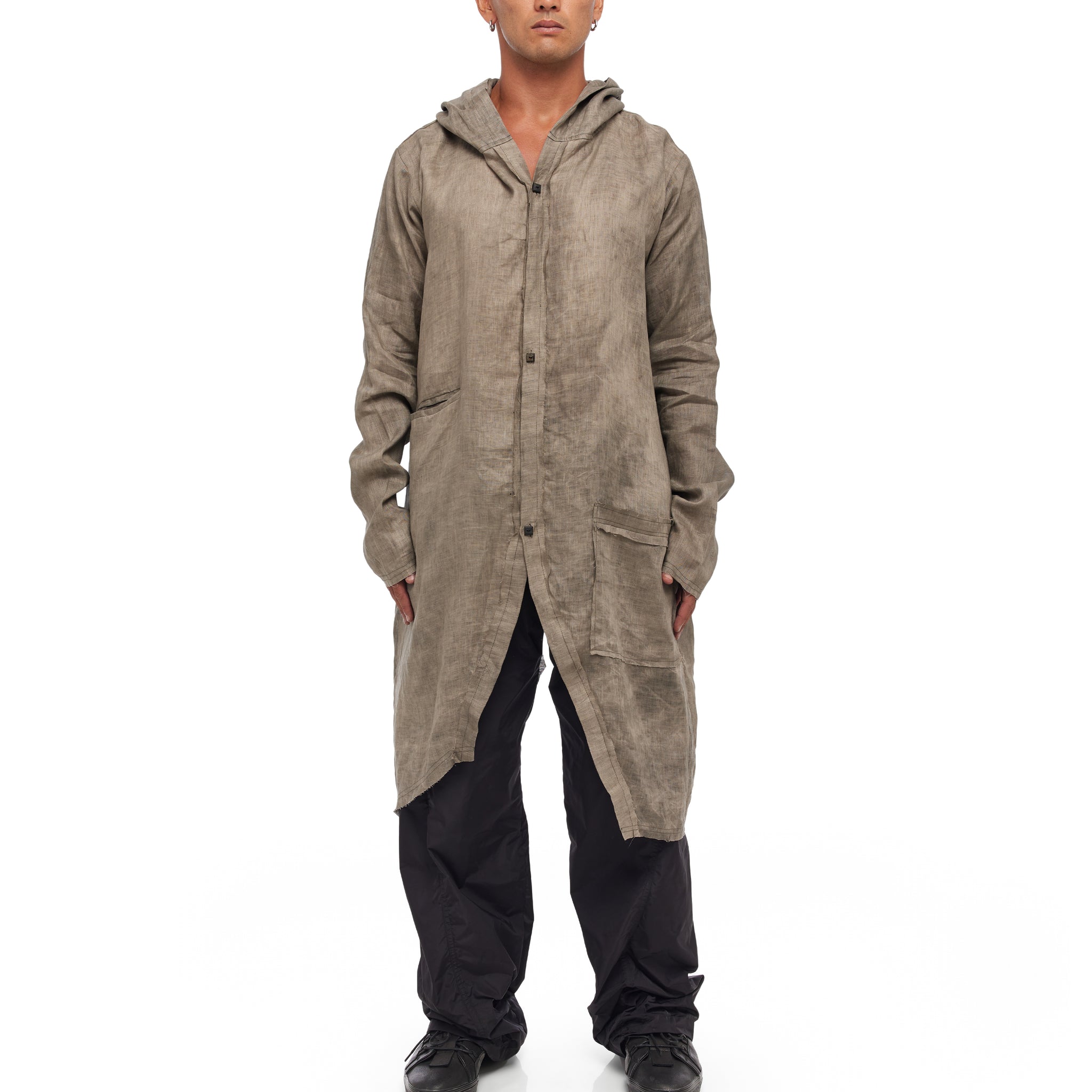 Linen Hooded Jacket