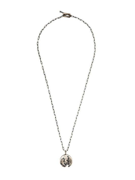 Oxidized Silver Pendant Necklace