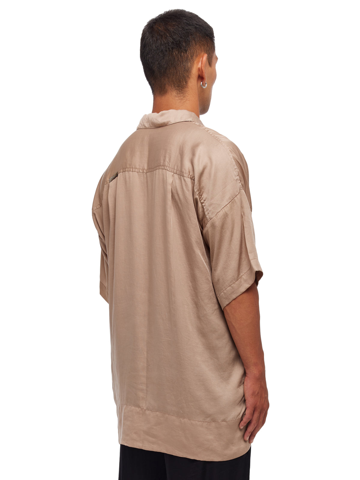 Satin Front Button Shirt