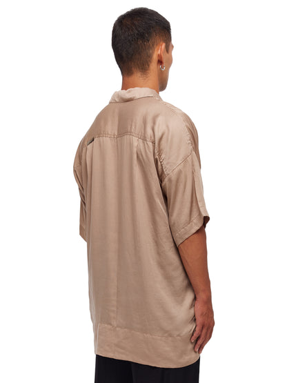 Satin Front Button Shirt