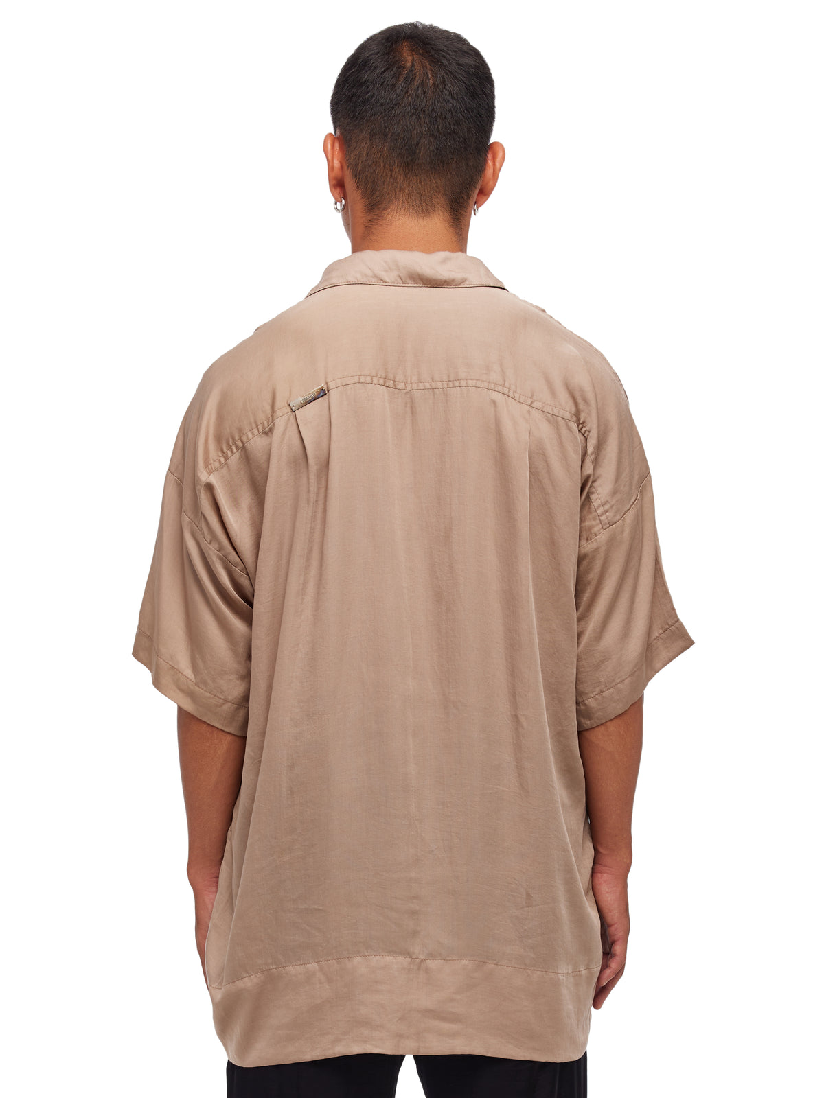 Satin Front Button Shirt