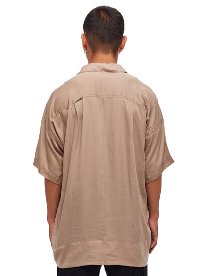Satin Front Button Shirt