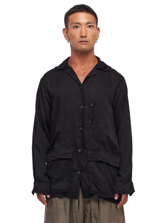 Satin Long Sleeve Shirt