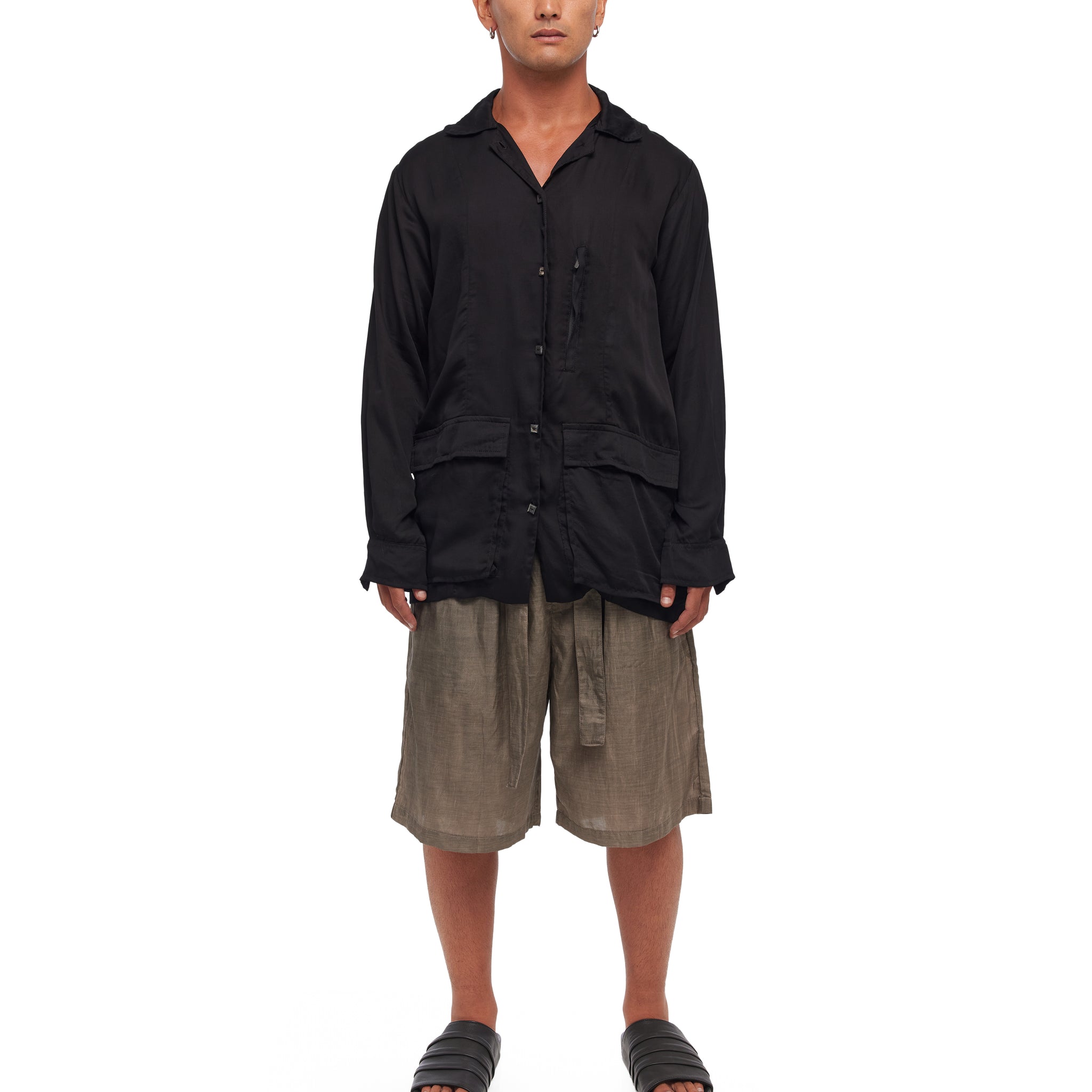 Satin Long Sleeve Shirt