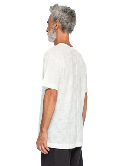 Square Pattern Linen Tee