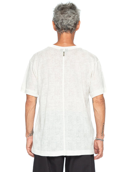 Square Pattern Linen Tee