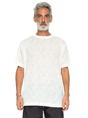 Square Pattern Linen Tee