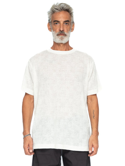 Square Pattern Linen Tee