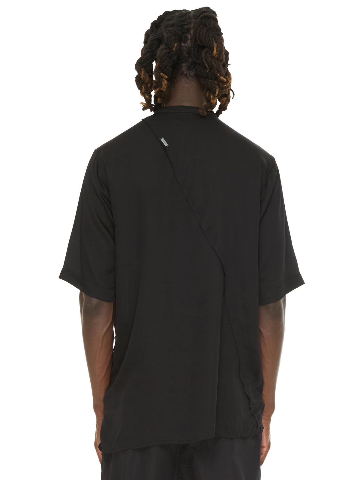 Asymmetry Lyocell Button Shirts