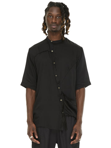 Asymmetry Lyocell Button Shirts