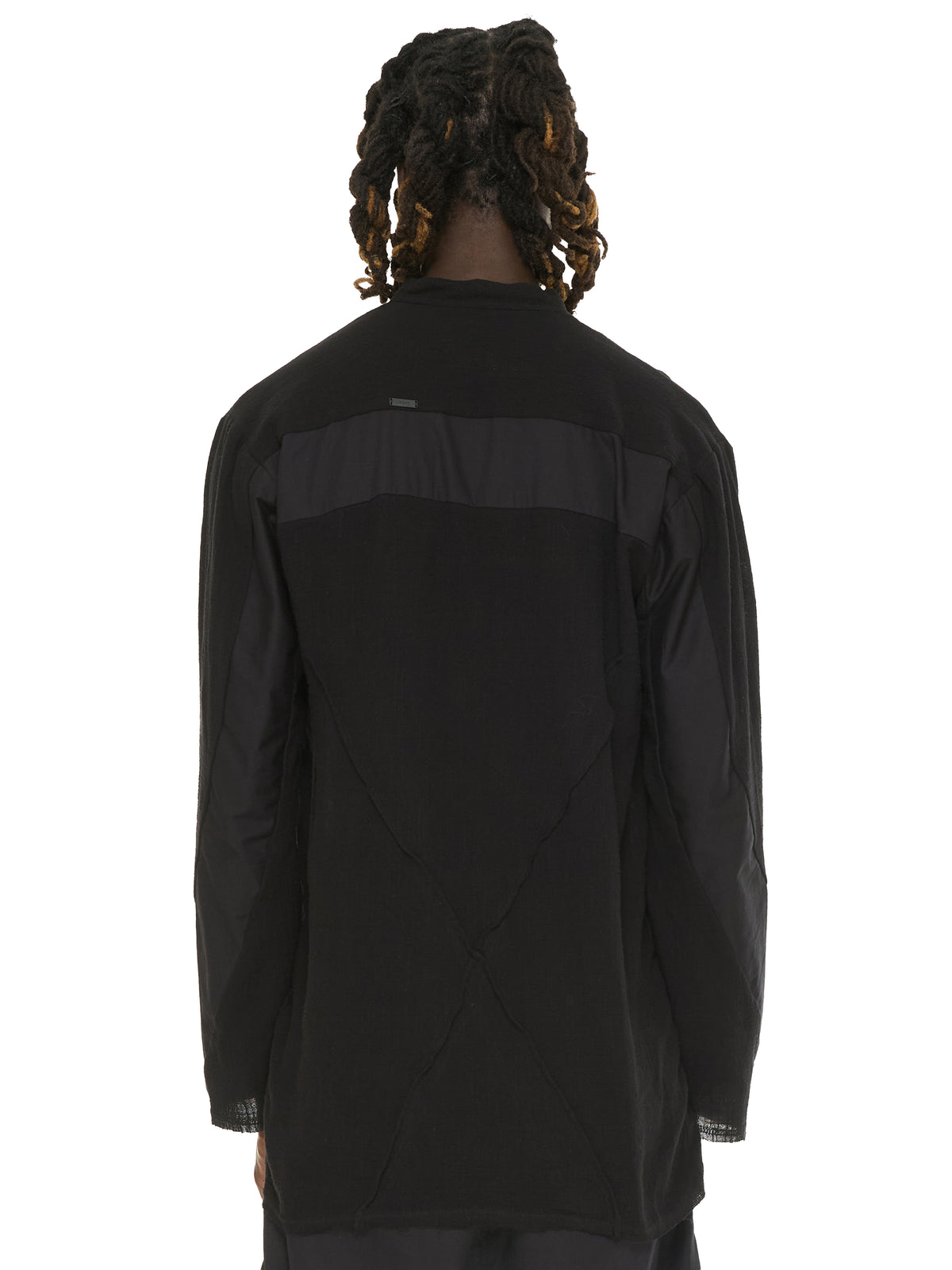 Panelled Cotton Long Sleeve Shirt