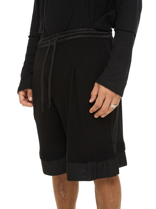 Layered Cotton Shorts