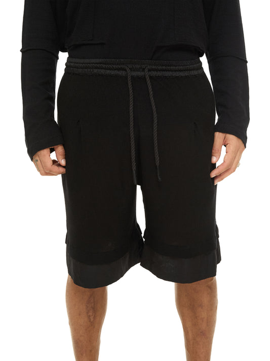 Layered Cotton Shorts