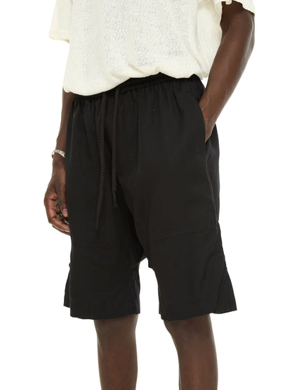 Lyocell Drop-Crotch Shorts