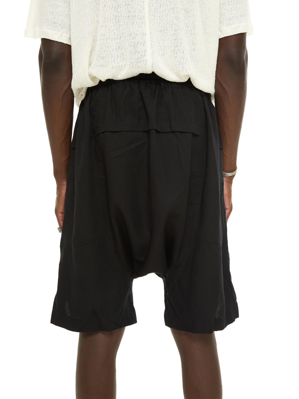 Lyocell Drop-Crotch Shorts