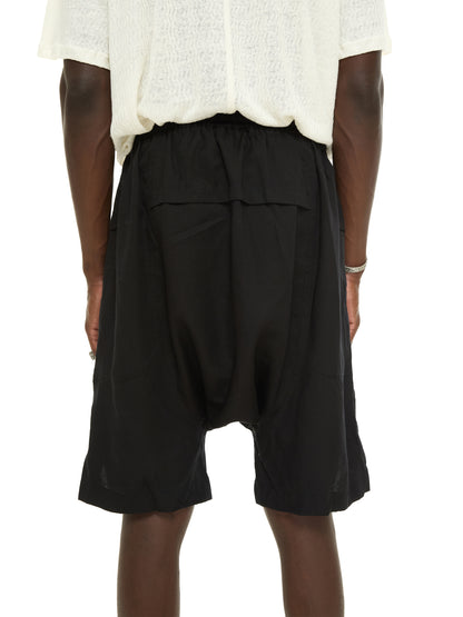 Lyocell Drop-Crotch Shorts