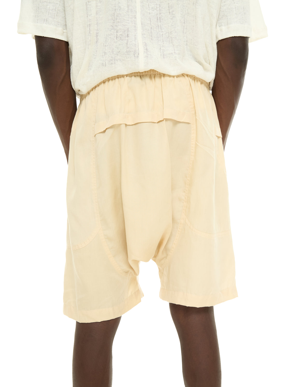 Lyocell Drop-Crotch Shorts
